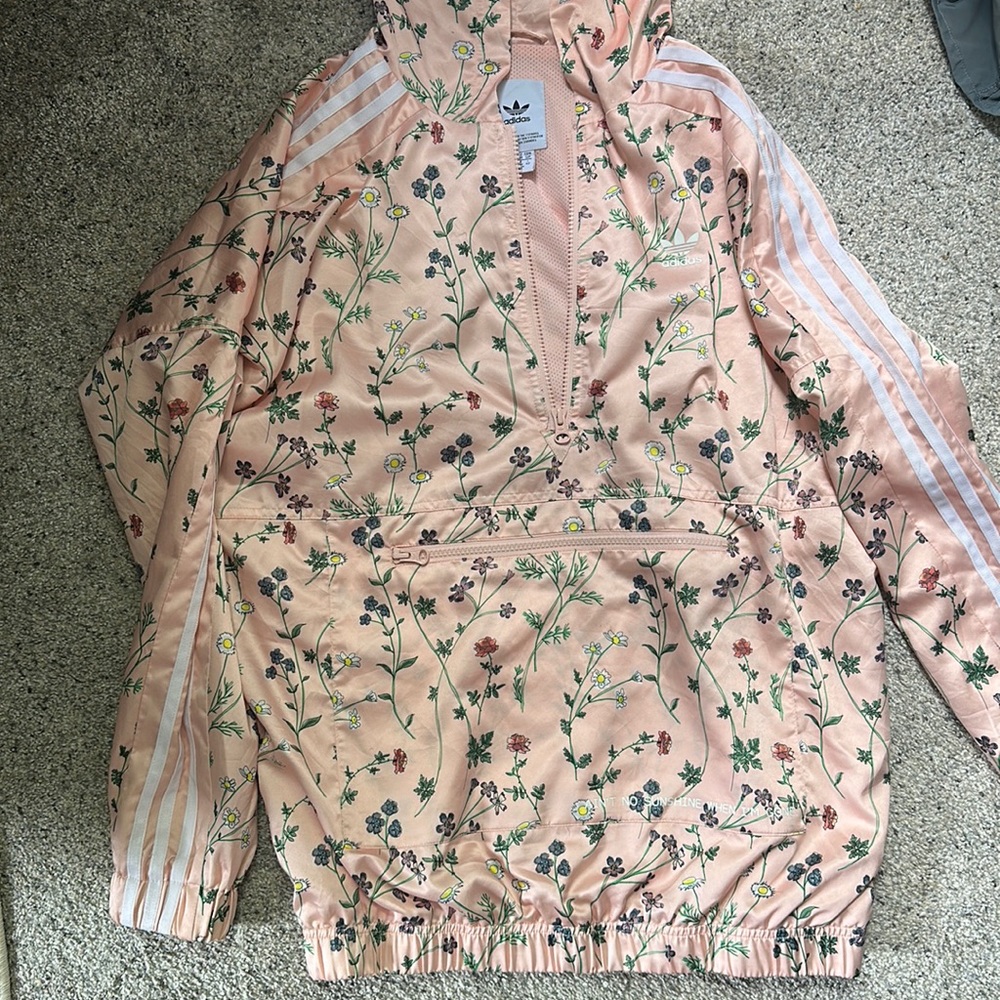 Adidas spring floral pullover